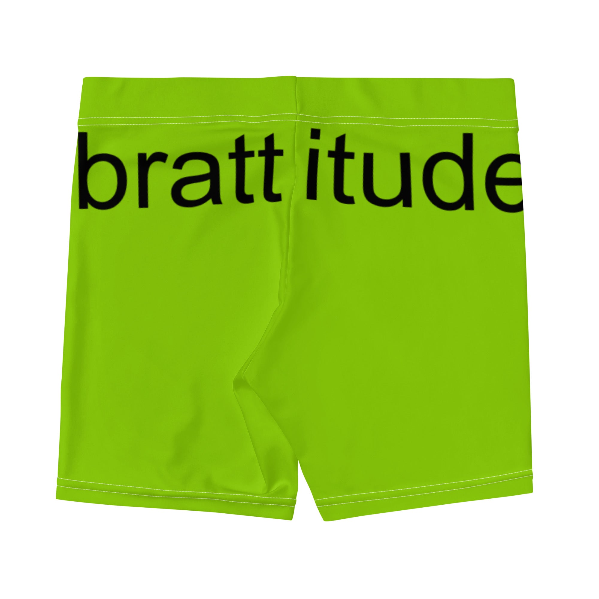 Brat Green Girls' Shorts. Black Gym Shorts. Lime Green Workout Shorts. WickedYo.